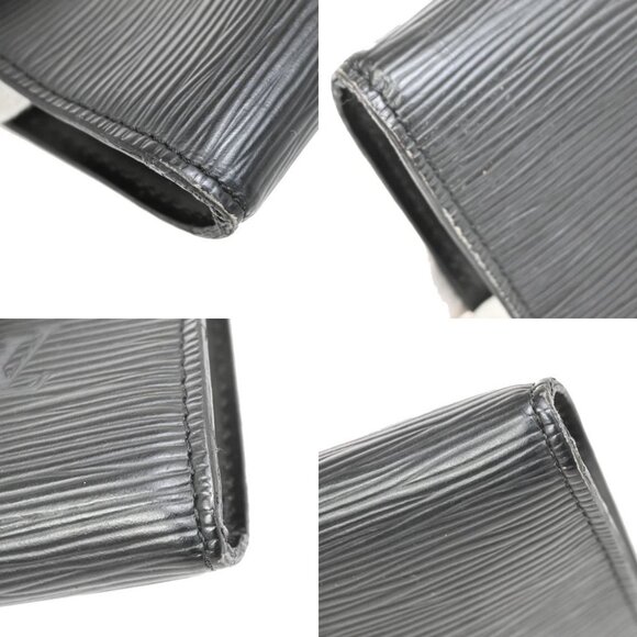 LOUIS VUITTON LV Pochette Accessoires Hand Bag Epi Leather Black M52942 31KB270 - Picture 11 of 14